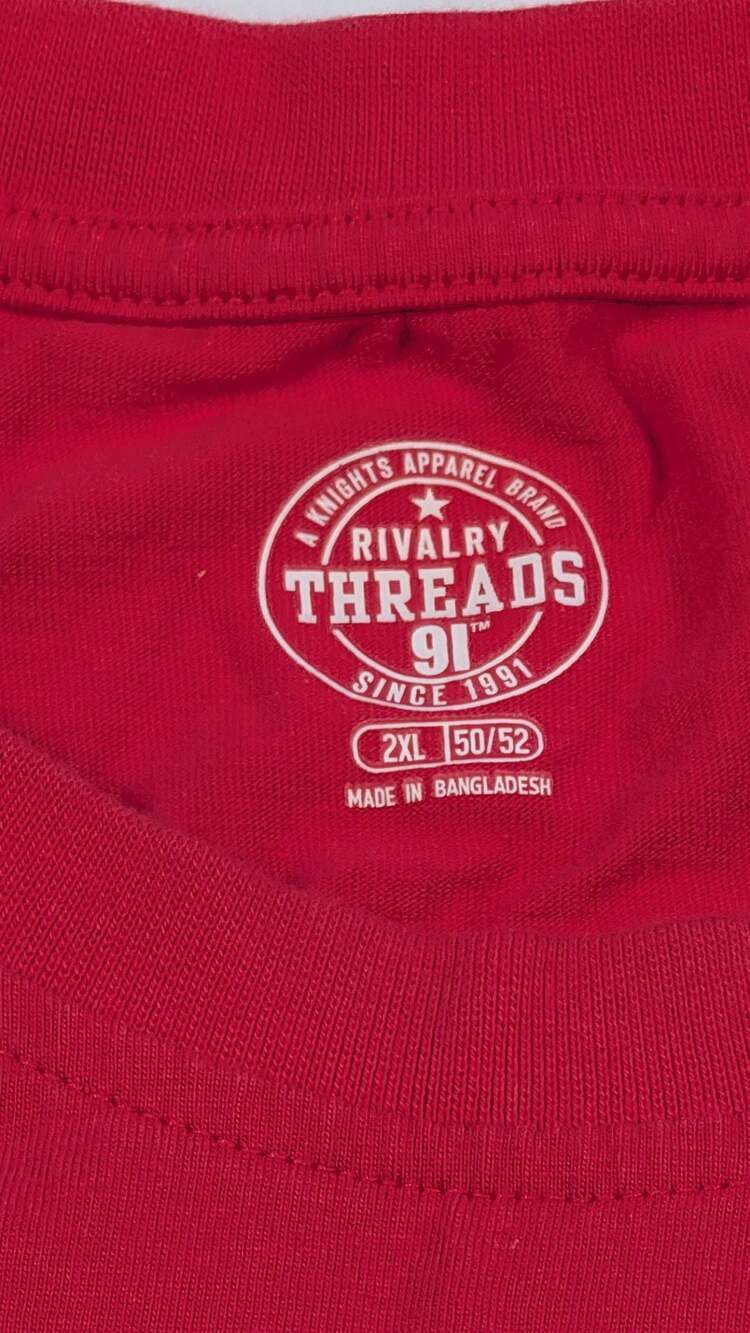 NC State Wolfpack 2XL Rivalry Threads Graphic Ringer T-Shirt - Picture 2 of 7